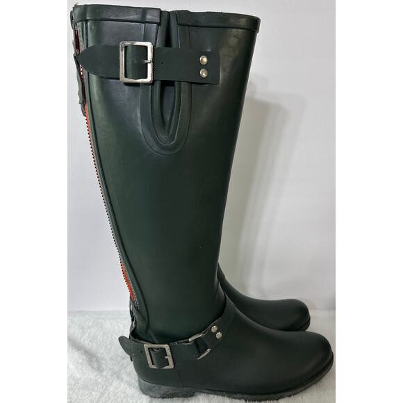Steve Madden Hunter Green Tsunami Rain Boots Size 7 - Picture 4 of 7